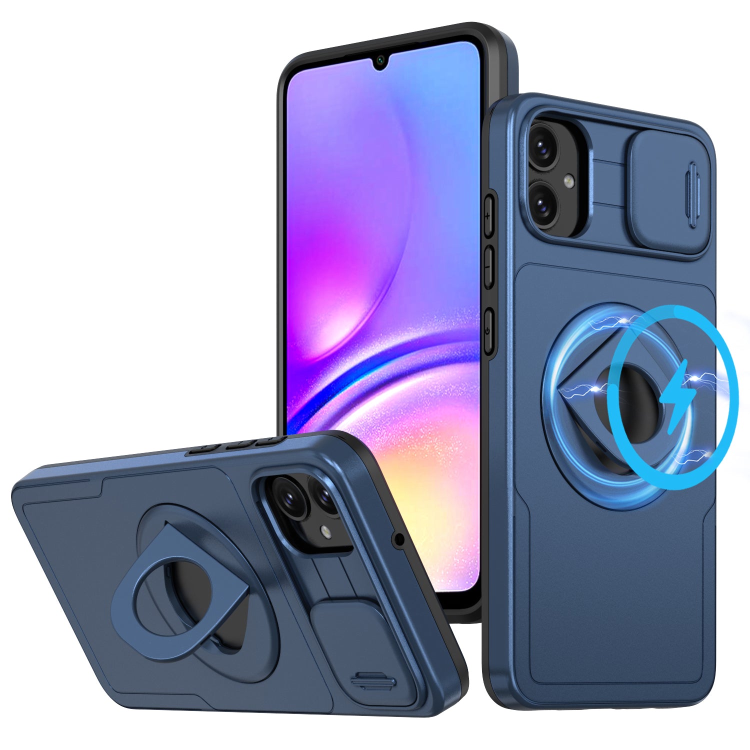 For Samsung Galaxy A05 4G Case Camera Protection Kickstand Dual Layer Hybrid TPU+PC Phone Cover For Samsung Galaxy A05 4G Case Camera Protection Kickstand Dual Layer Hybrid TPU+PC Phone Cover
